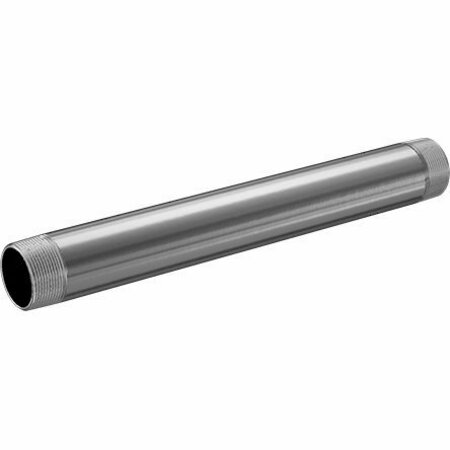 BSC PREFERRED Standard-Wall Aluminum Pipe Threaded on Both Ends 2-1/2 NPT 22 Long 5038K465